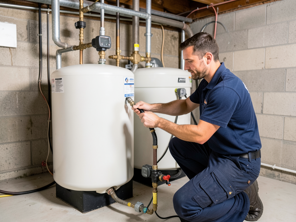 Dealing with hard water damage get a professional